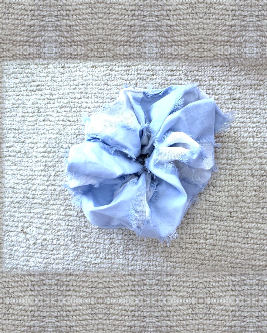 Powder blue chouchou