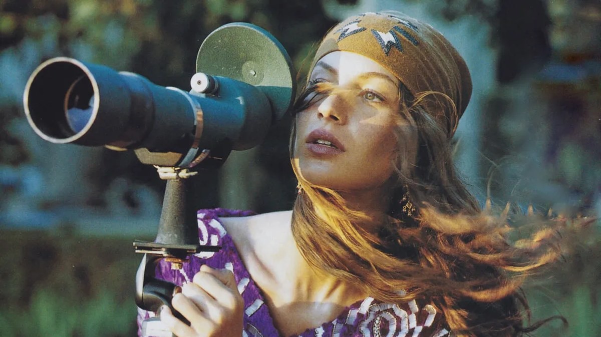 Watching the sky through a telescope