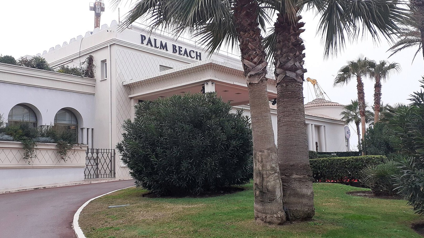 The Palm Beach building at the far point of the Croisette, Cannes